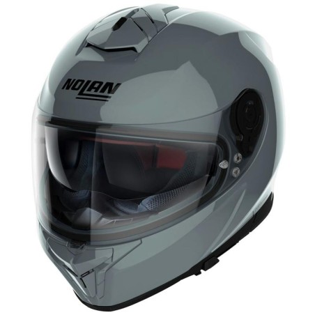 Casco Nolan N80.8 Classic N-Com grigio lucido