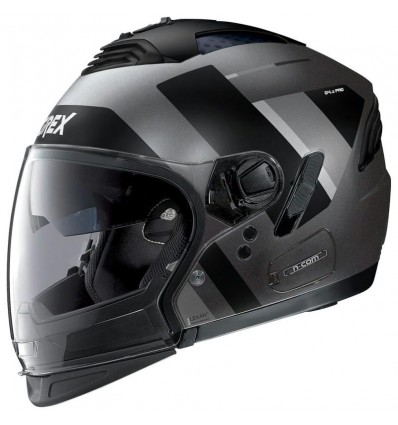 Casco Grex G4.2 Pro N-Com Swing nero opaco e grigio