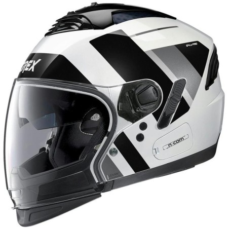 Casco Grex G4.2 Pro N-Com Swing nero e bianco