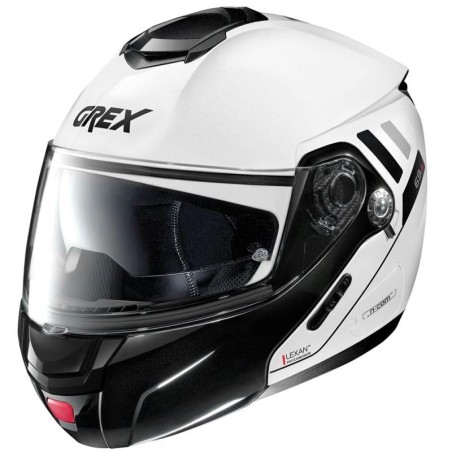 Casco Grex G9.2 apribile Offset bianco metal e nero