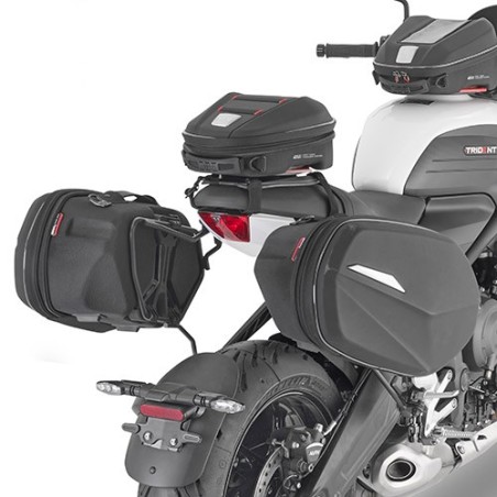 Telaietti Givi per borse laterali Easylock o borse morbide su Triumph Trident 660