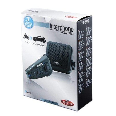 Kit interfono Cellular Line Bluetooth da auto a moto