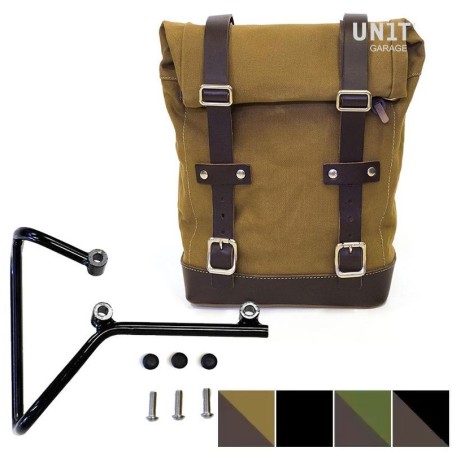 Kit borsa laterale sx Unit Garage in canvas per Husqvarna Svartpilen 701