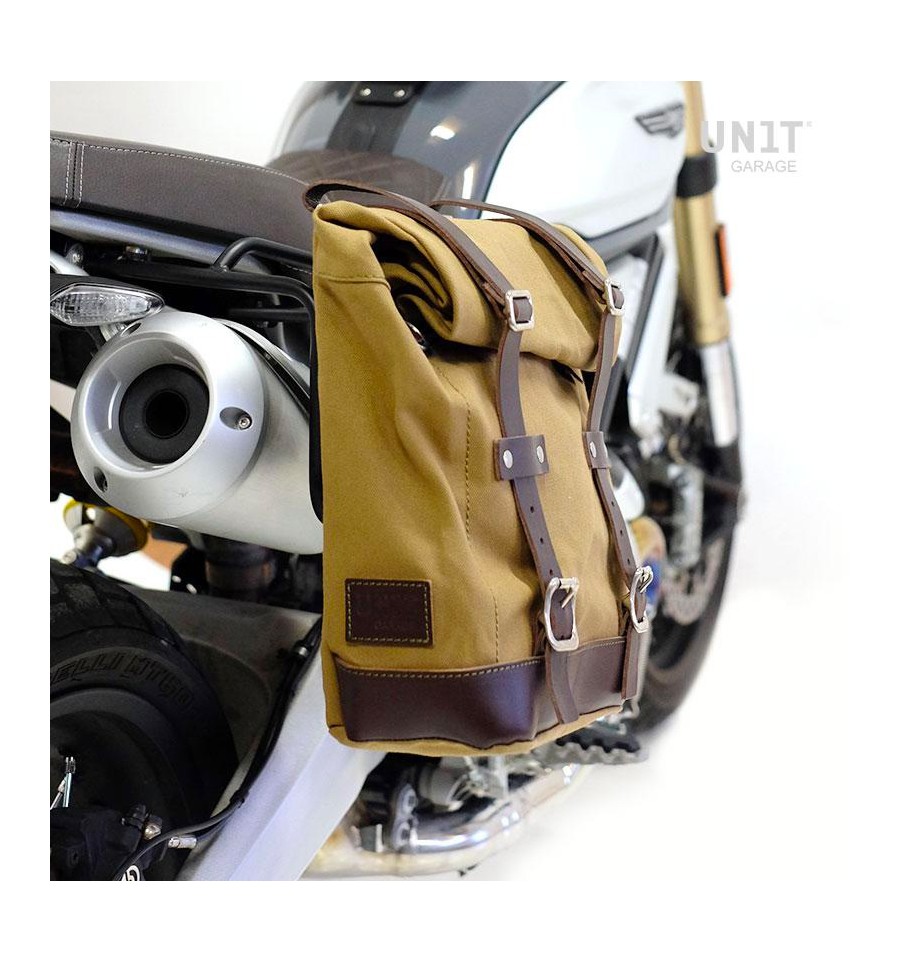 Kit borsa laterale dx Unit Garage in canvas per Ducati Scrambler