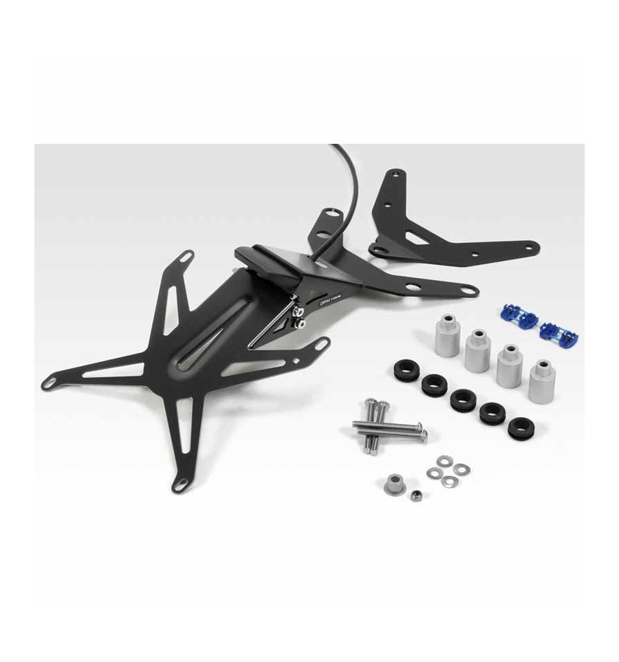 KIT TARGA PORTATARGA IN ALLUMINIO CON STOP DE PRETTO MOTO YAMAHA