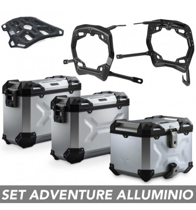 Kit valigie SW-Motech Trax Adv alluminio per Kawasaki Versys 650 dal 2015