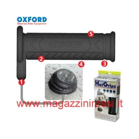 Manopole riscaldanti Oxford HotGrips Light per scooter 