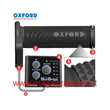 Manopole riscaldanti Oxford HotGrips Sports per maximot