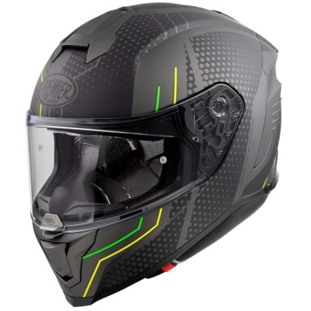 Casco Premier Hyper fibra BP 6 BM antracite opaco, verde e giallo fluo