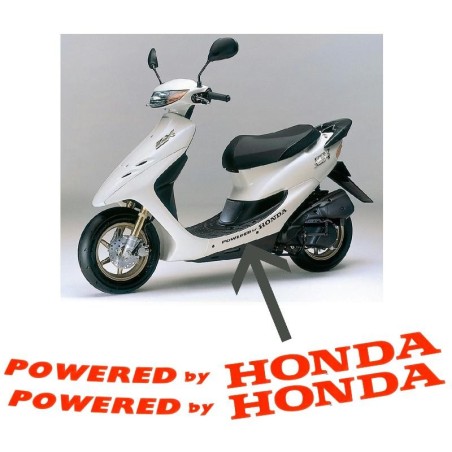 Coppia adesivi Powered by Honda per Honda Dio vari colori