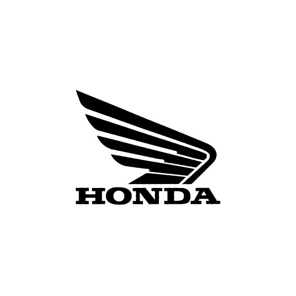 Adesivo ala Honda nero cm 12