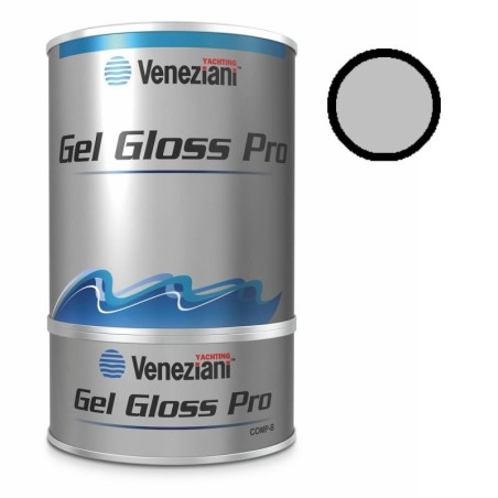 Vernice smalto Veneziani Gel Gloss Pro 0.75 lt. grigio autunno