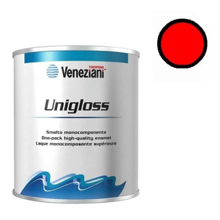 Vernice smalto Veneziani Unigloss 0,75 lt rosso spinnaker