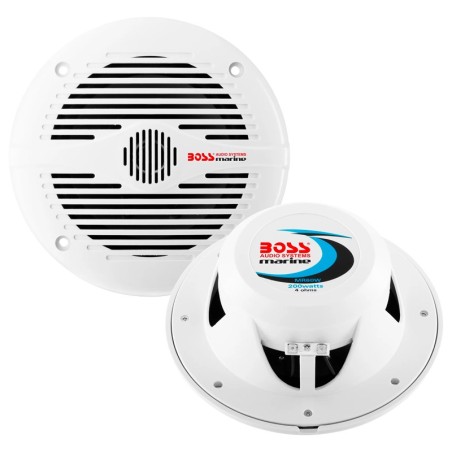 Coppia altoparlanti nautici Boss Marine MR60 da 200W bianchi