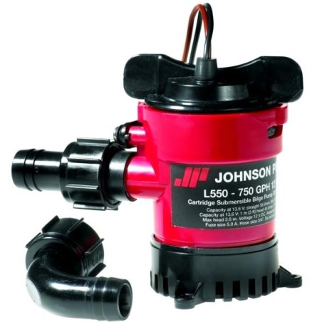 Pompa di sentina Johnson Catridge 12v 600 gph