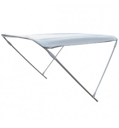 Tendalino bimini 2 archi bianco 130 cm