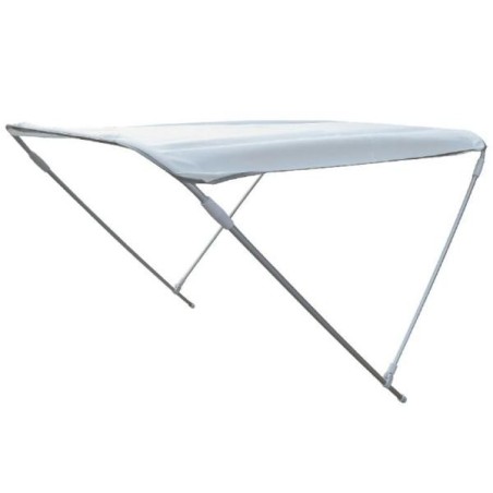 Tendalino bimini 2 archi bianco 130 cm