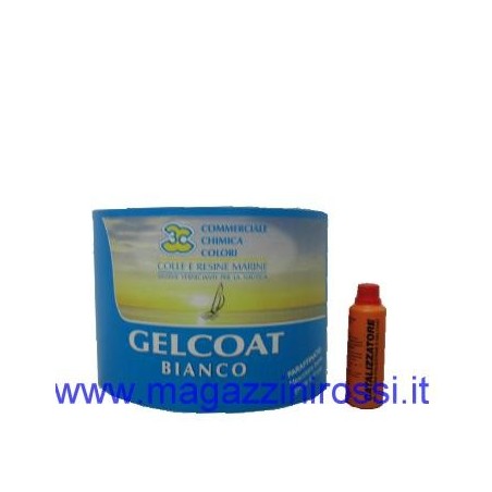 Gelcoat bianco paraffinato 0,5 kg.