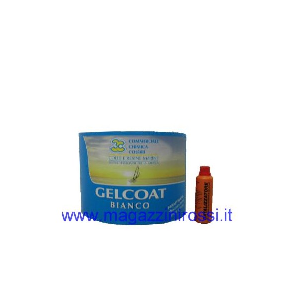 Gelcoat bianco paraffinato 0,5 kg.