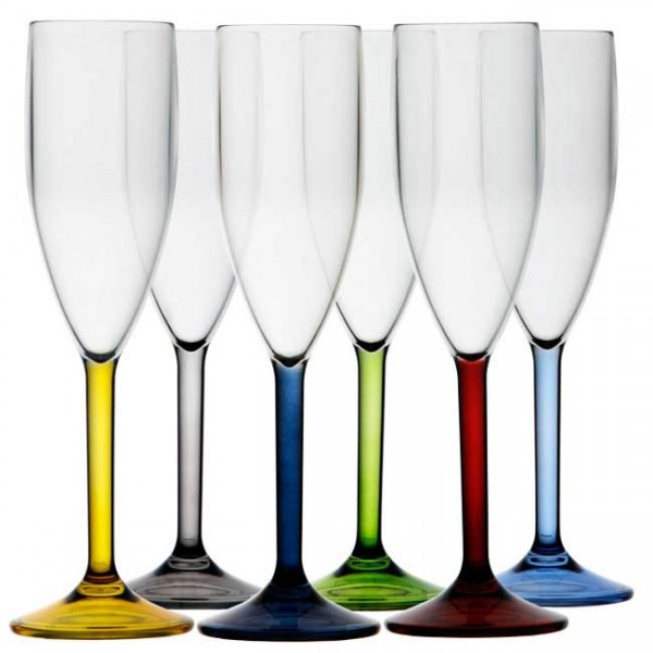 Set bicchieri acqua colorati Marine Business serie Party 6 pezzi -  Magazzini Rossi