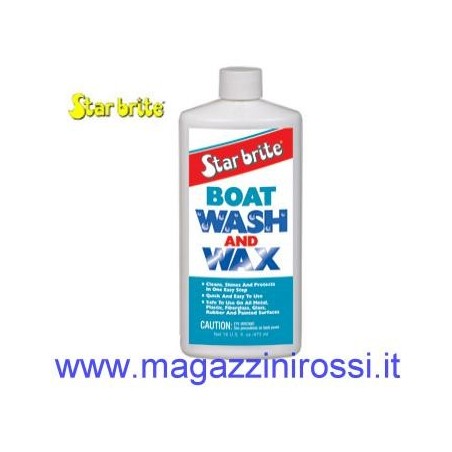 Detergente Star Brite Boat Wash and Wax con cera da 500