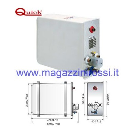 Nautic Boiler Quick Nautical BX 1605S scalda acqua con 