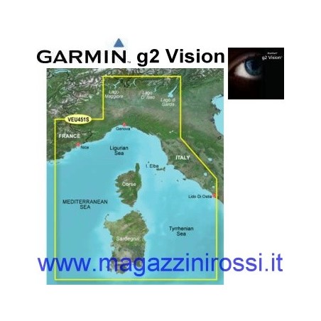 Cartuccia cartografia Garmin G2 Vision Small VEU451S Ma