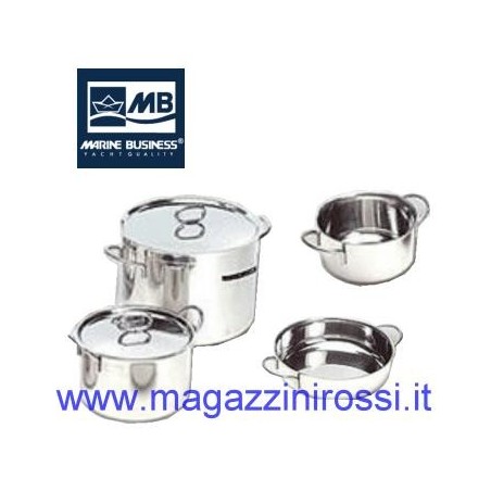 Set pentole acciaio inox Marine Business 6 pz.