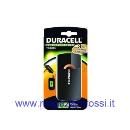 Caricatore USB portatile Duracell 1150 mAh